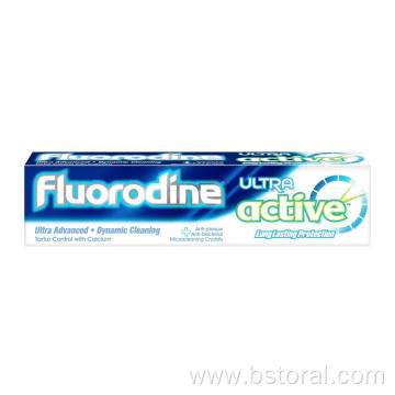 Fluorodine natural charcoal toothpaste for teeth whitening